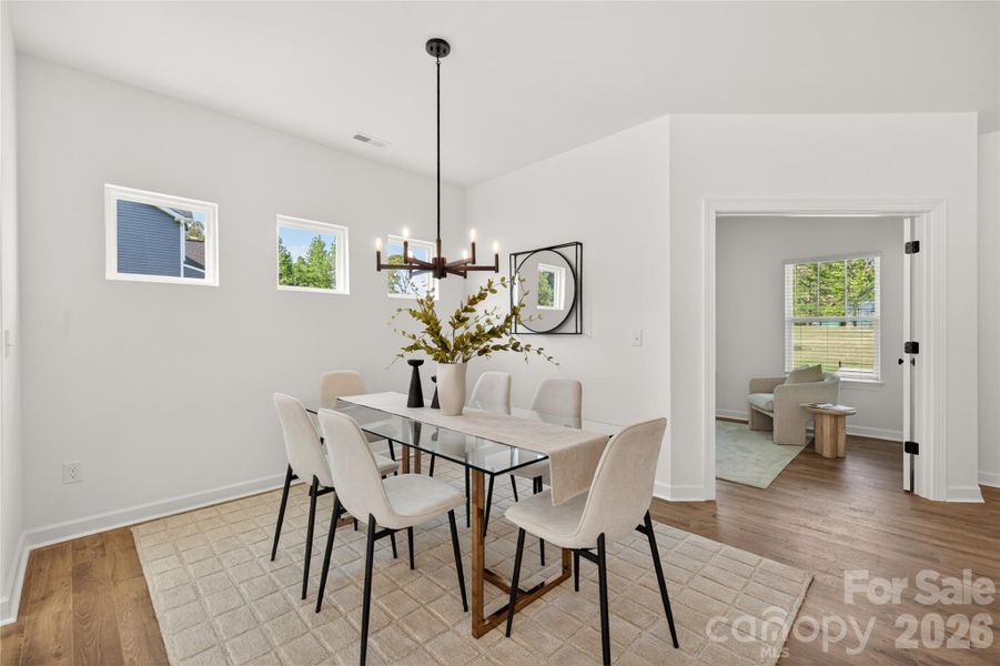 Furnished interior view inside a new home in , Troutman (Image 11).