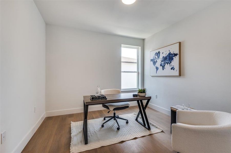 Furnished interior view inside a new home in , Dallas (Image 25).