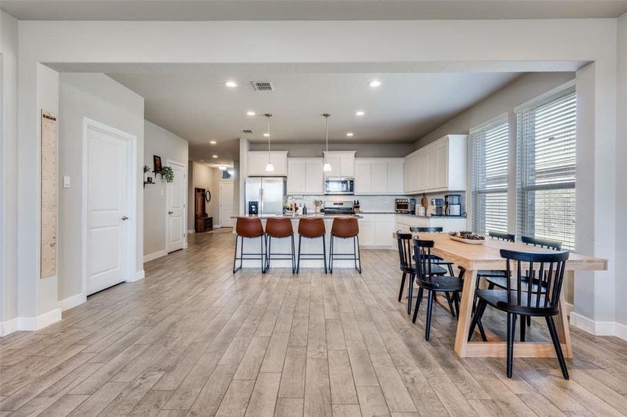 Furnished interior view inside a new home in , Krum (Image 13).