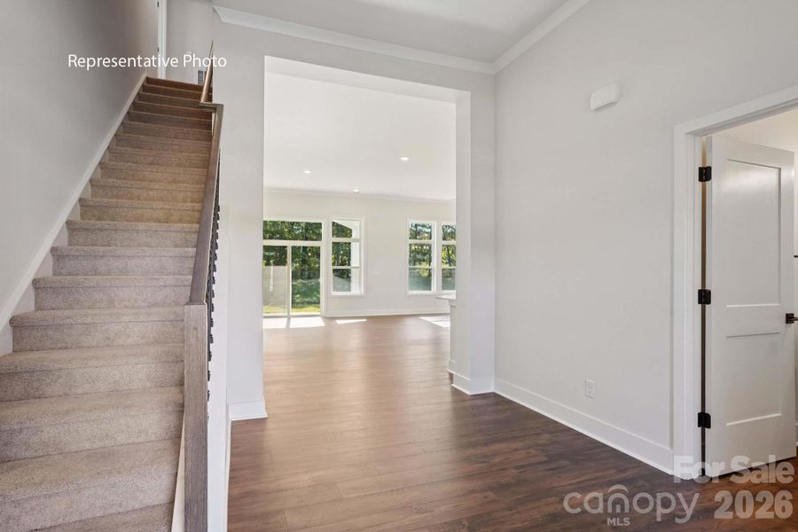 Spacious, unfurnished interior of a new home in Sanctuary at Southgate, Indian Trail (Image 13).