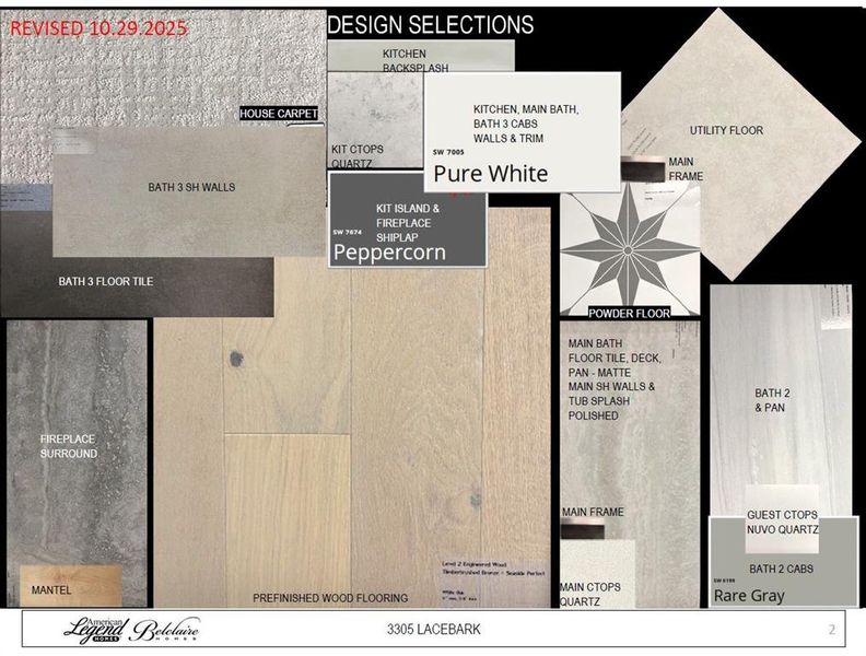 Representative photo of design selections for 3305 Lacebark