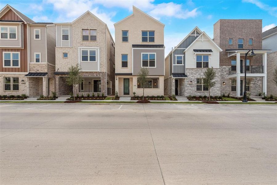 Front exterior of a new home in City Point, North Richland Hills, TX, highlighting curb appeal (Image 2).
