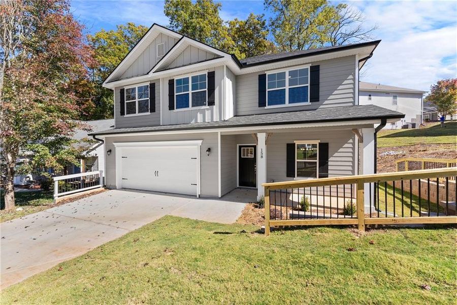 Exterior details and patio area of a home in Habersham Meadows, Demorest (Image 20).