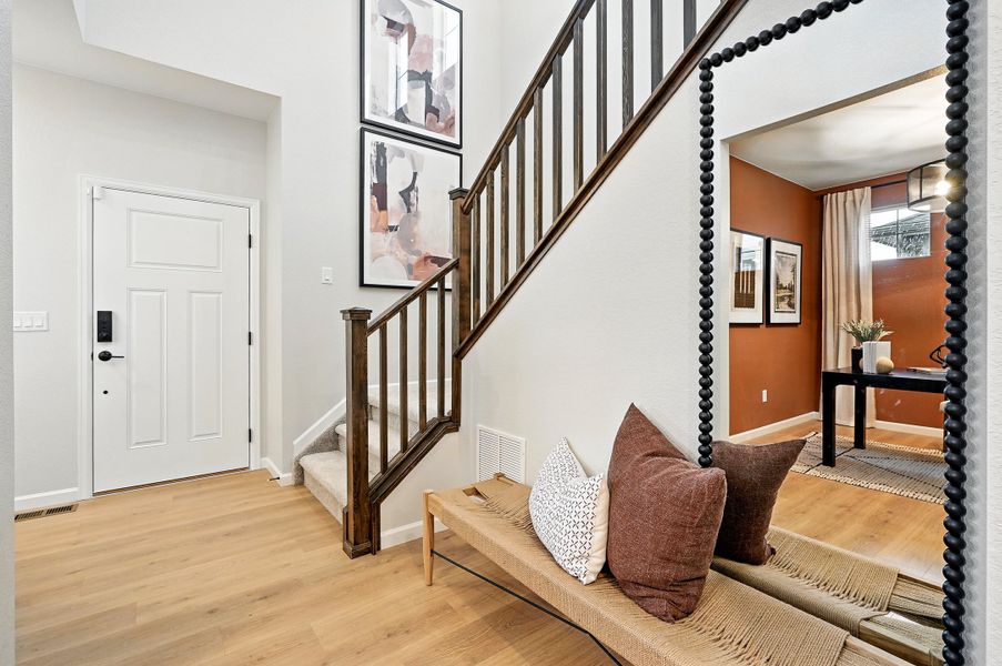 Representative furnished interior of a home built from the Stella Plus by Taylor Morrison in Parterre Horizon Collection, Thornton (Image 9).