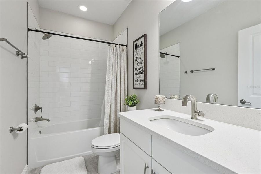Furnished interior view inside a new home in , San Antonio (Image 58).