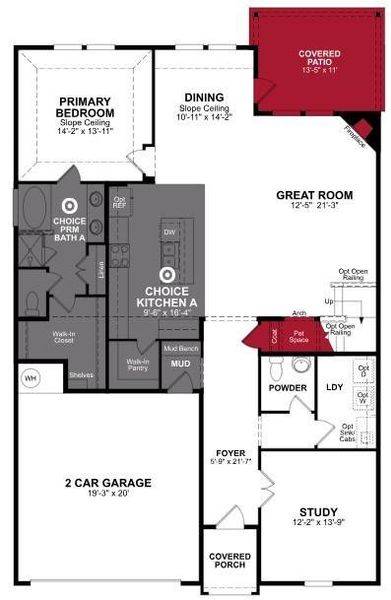 Beazer Homes Verandah Rainier Floorplan.