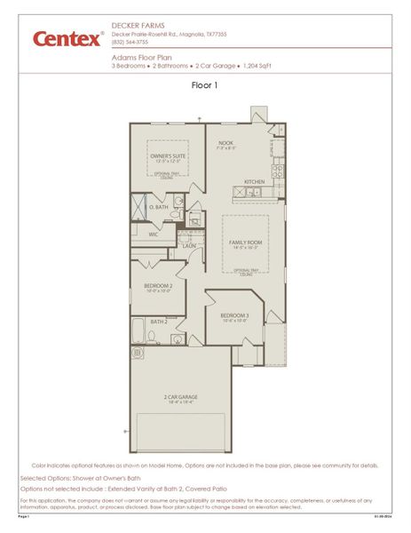 2D floor plan layout of this home in Decker Farms, Magnolia, TX (Image 2). 2D floor plan layout of this home in Decker Farms, Magnolia, TX (Image 2).