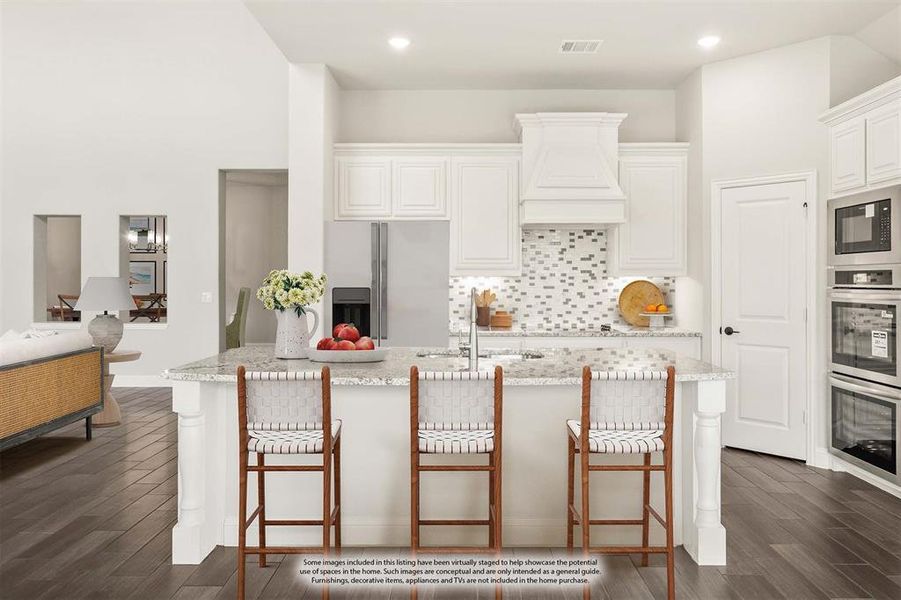 Furnished interior view inside a new home in Georgetown at Kings Fort 60s, Kaufman (Image 10).