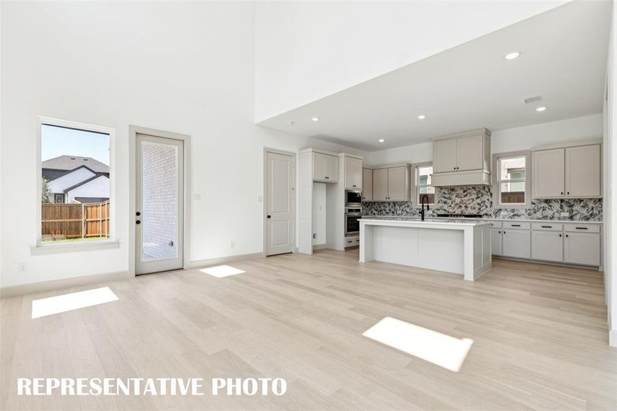 With a wonderful open concept floor plan, entertaining is a breeze in our Adeline plan. REPRESENTATIVE PHOTO With a wonderful open concept floor plan, entertaining is a breeze in our Adeline plan. REPRESENTATIVE PHOTO