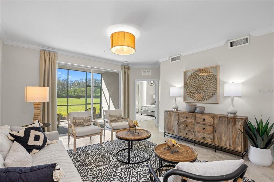 Furnished interior view inside a new home in Calusa Country Club, Lakewood Ranch (Image 10).