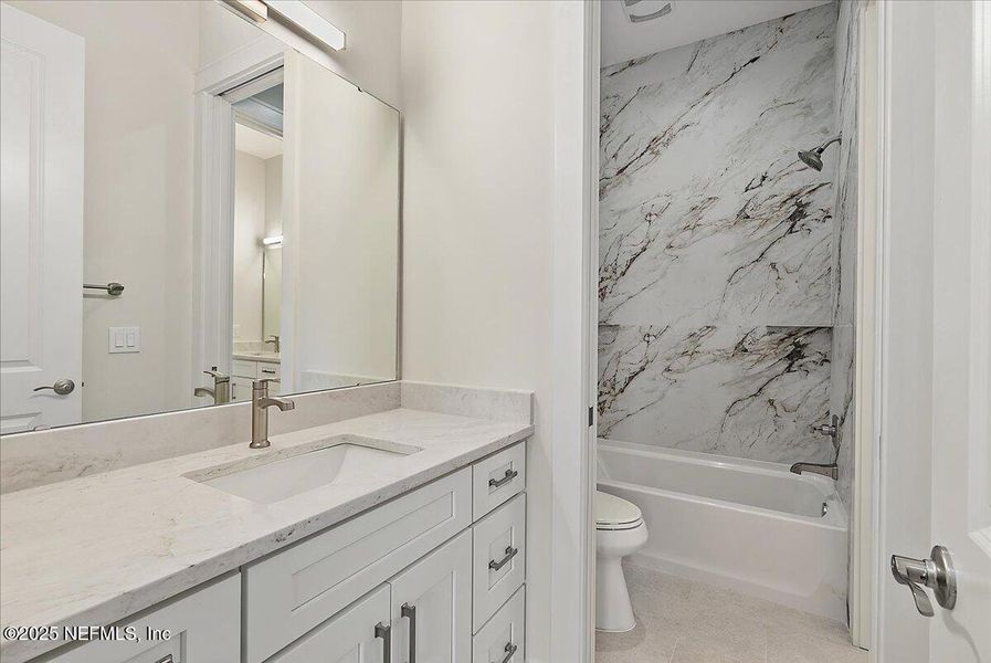 Furnished interior view inside a new home in , Jacksonville (Image 16). Furnished interior view inside a new home in , Jacksonville (Image 16).