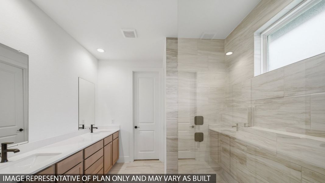 Furnished interior view inside a new home in Hills of Westlake, Conroe (Image 11).