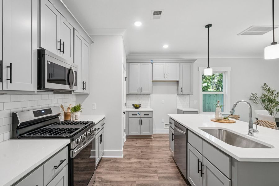 Furnished interior view inside a new home in , James Island (Image 6). Furnished interior view inside a new home in , James Island (Image 6).