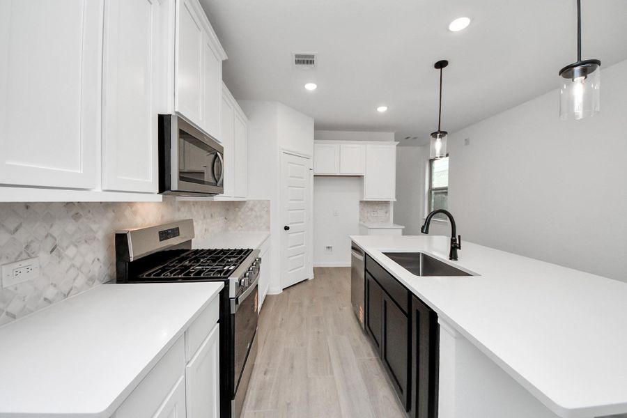 Furnished interior view inside a new home in Elyson, Katy (Image 9).