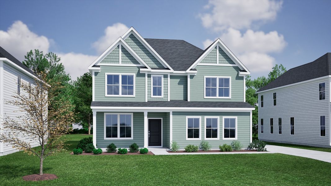 Representative exterior photo of a completed home built from the Mulberry - Vanguard Collection by Mungo Homes in Hanes Lake, Winston-Salem, NC (Image 17). Representative exterior photo of a completed home built from the Mulberry - Vanguard Collection by Mungo Homes in Hanes Lake, Winston-Salem, NC (Image 17).