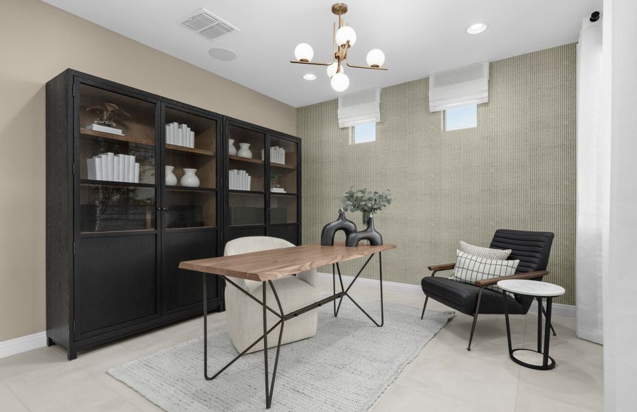 Representative furnished interior of a home built from the Hewitt by Pulte Homes in Strata, Dacono (Image 9).