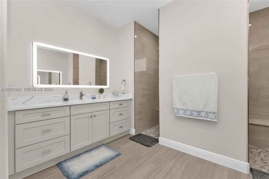 Furnished interior view inside a new home in , Port Charlotte (Image 15). Furnished interior view inside a new home in , Port Charlotte (Image 15).