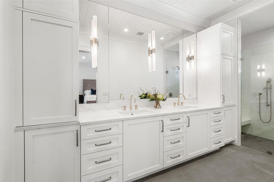 Furnished interior view inside a new home in , Delray Beach (Image 16). Furnished interior view inside a new home in , Delray Beach (Image 16).