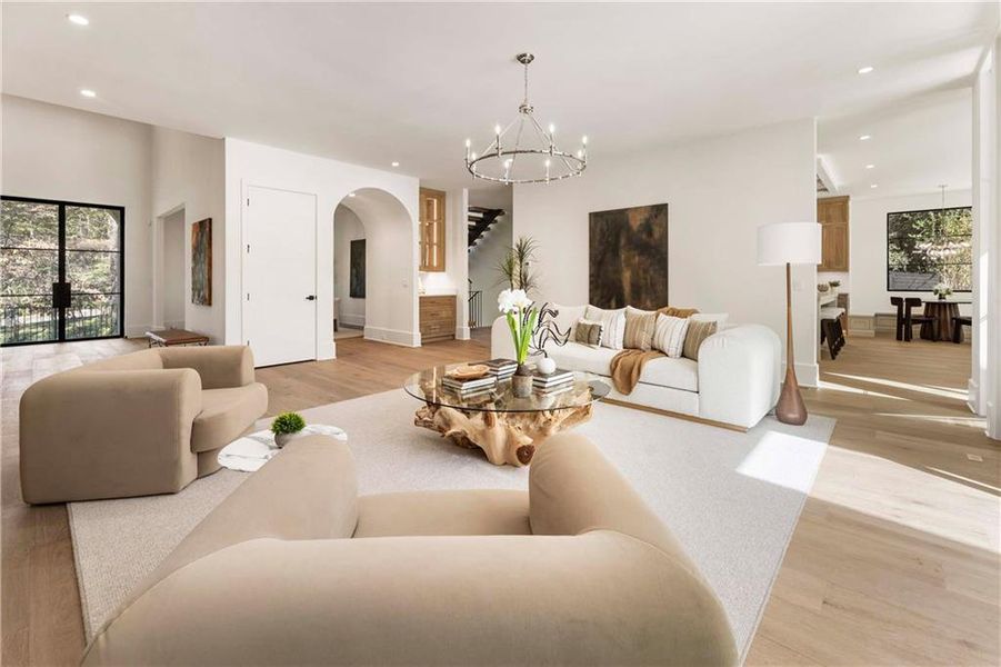 Furnished interior view inside a new home in , Sandy Springs (Image 9).
