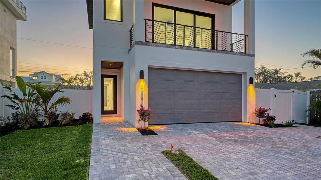 Front exterior of a new home in , Englewood, FL, highlighting curb appeal (Image 1). Front exterior of a new home in , Englewood, FL, highlighting curb appeal (Image 1).
