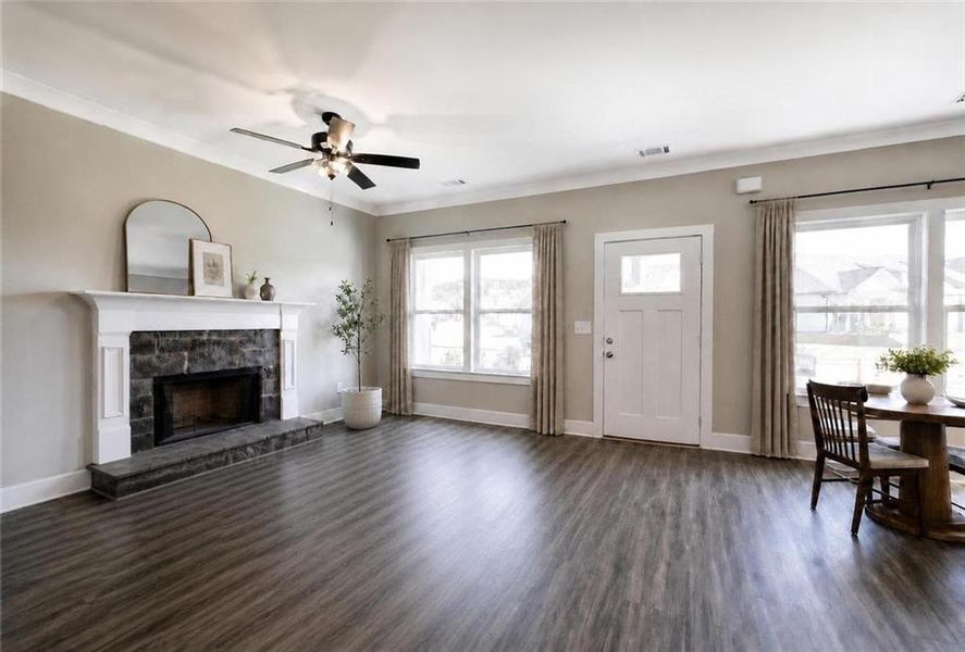 Furnished interior view inside a new home in , Cartersville (Image 13).
