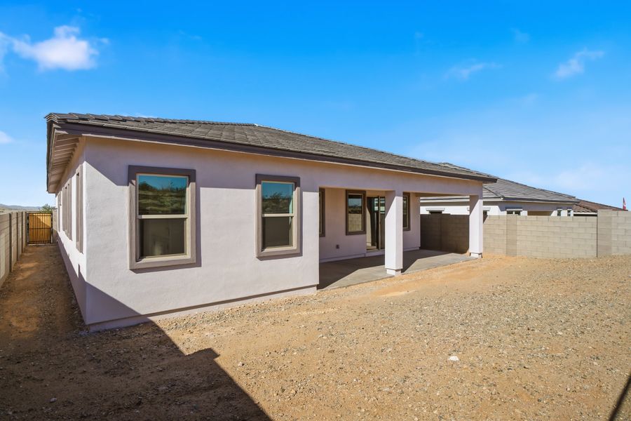 Exterior details and patio area of a home in Sanctuary, Phoenix (Image 3). Exterior details and patio area of a home in Sanctuary, Phoenix (Image 3).