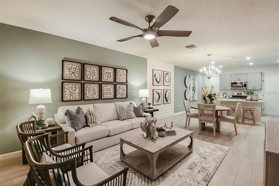 Furnished interior view inside a new home in , Haines City (Image 13). Furnished interior view inside a new home in , Haines City (Image 13).