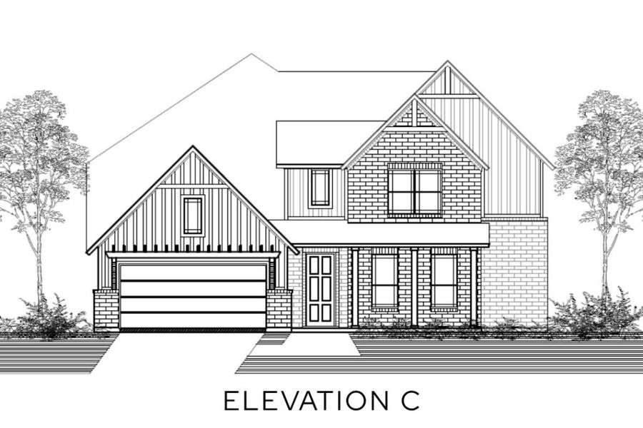 Representative rendering of the exterior for the The Highland by Lillian Custom Homes (Image 7).