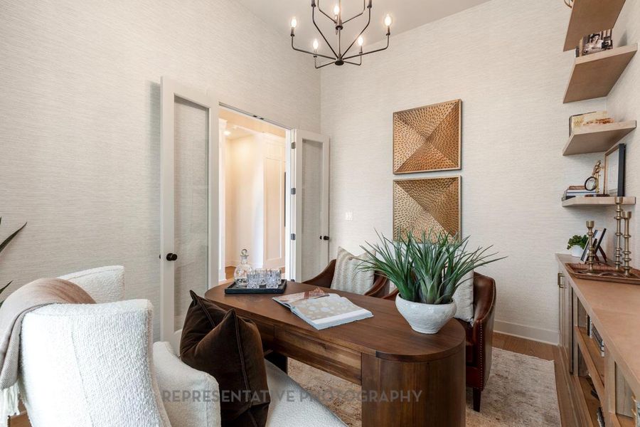 Furnished interior view inside a new home in , Manvel (Image 14).