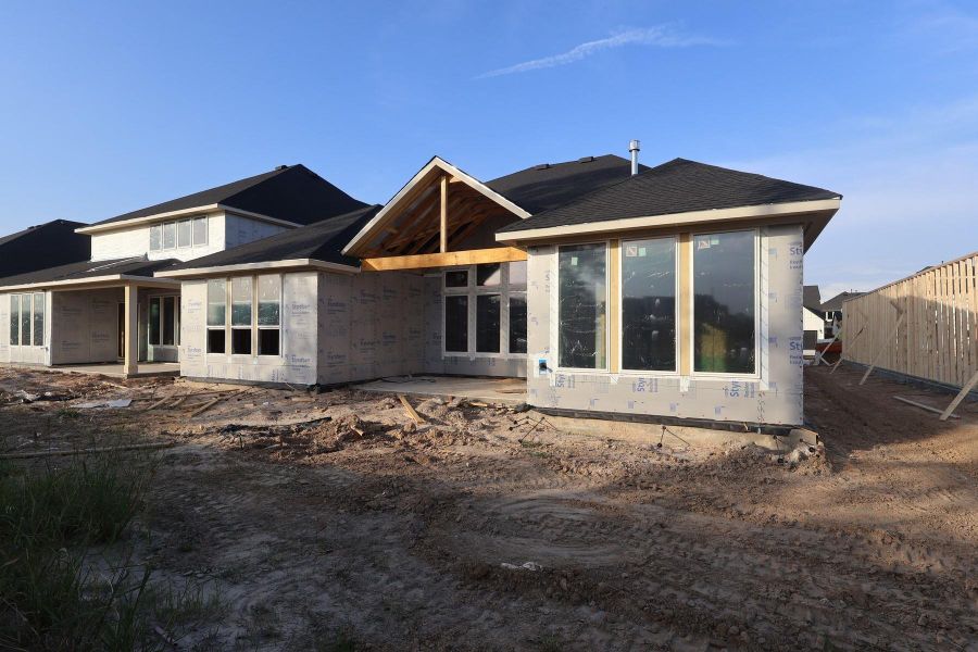 In-progress construction of a new home in Woodson’s Reserve, Spring, TX (Image 6).