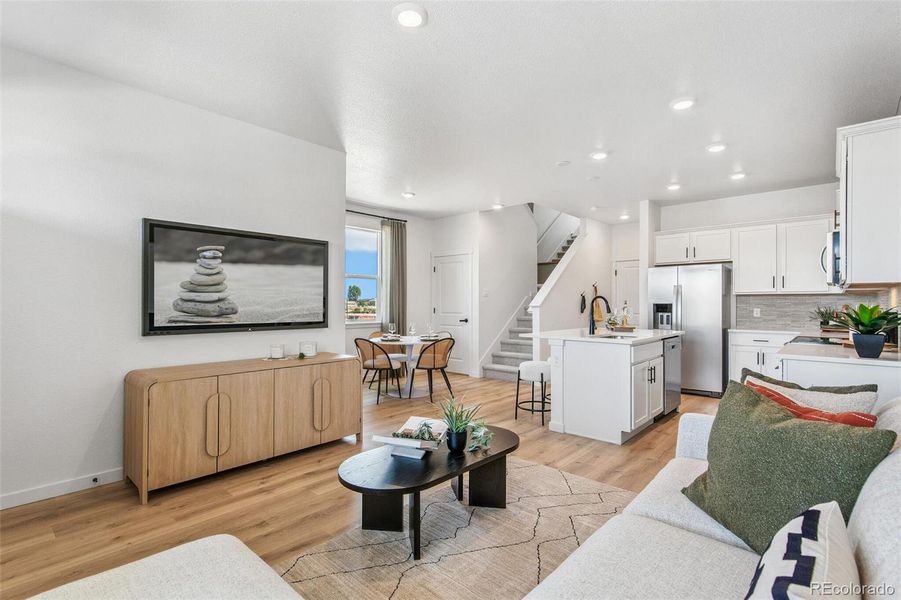 Furnished interior view inside a new home in Settlers Crossing, Commerce City (Image 29).