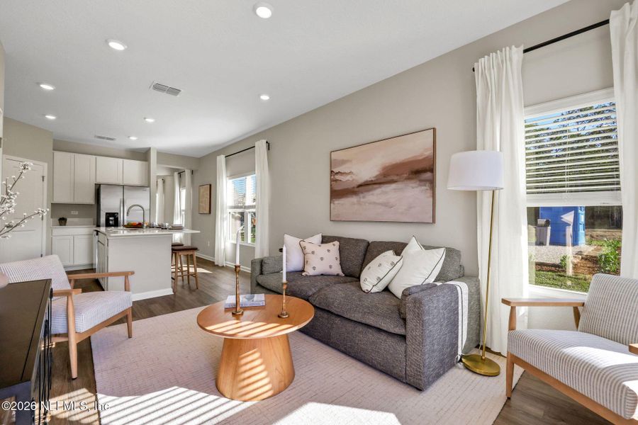 Furnished interior view inside a new home in , Jacksonville (Image 10).