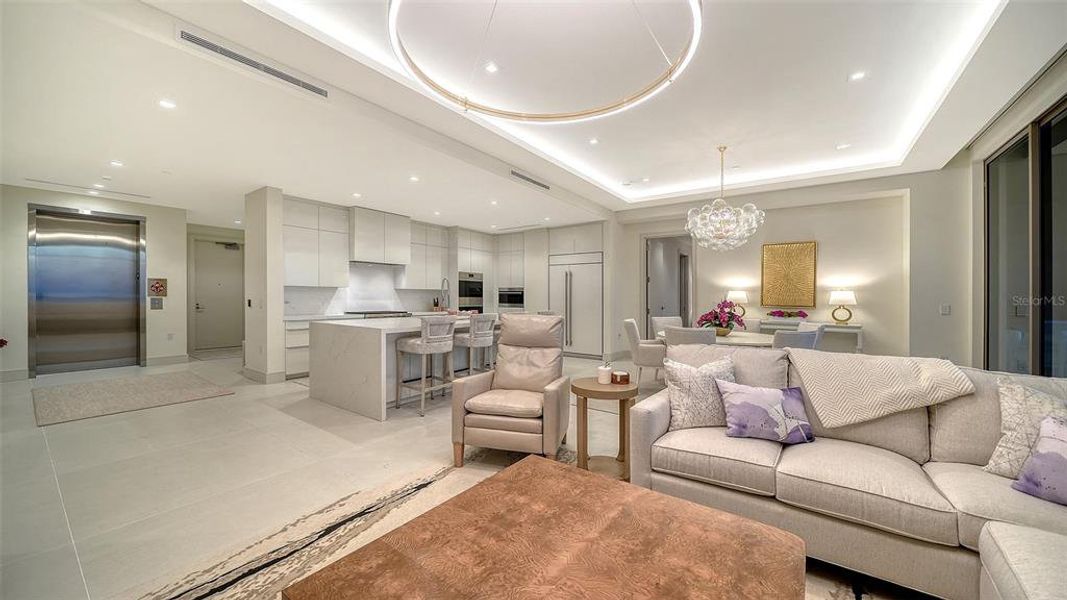 Furnished interior view inside a new home in , Longboat Key (Image 14).