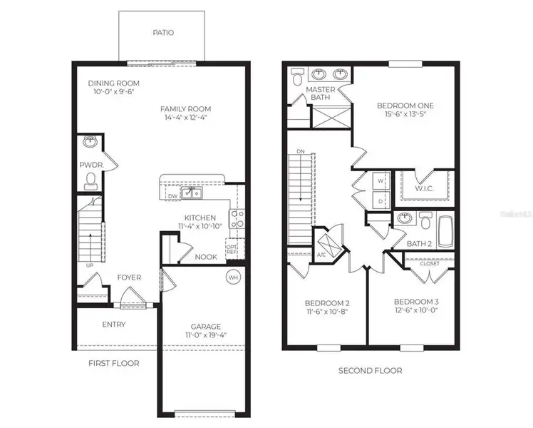 2D floor plan layout of this home in Rivers Edge, Edgewater, FL (Image 4).