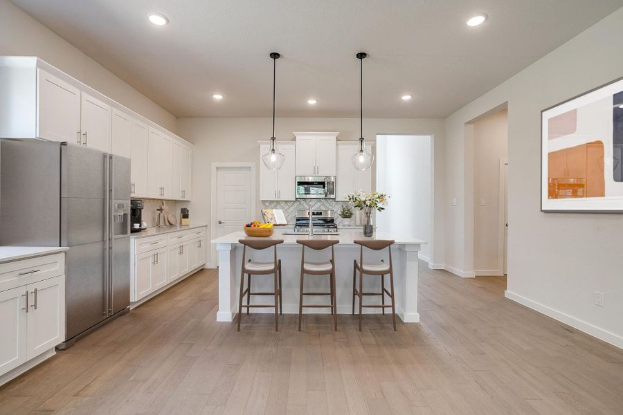 Representative furnished interior of a home built from the Longview by Graham Hart Home Builder in Talon Hills, Fort Worth (Image 4). Representative furnished interior of a home built from the Longview by Graham Hart Home Builder in Talon Hills, Fort Worth (Image 4).