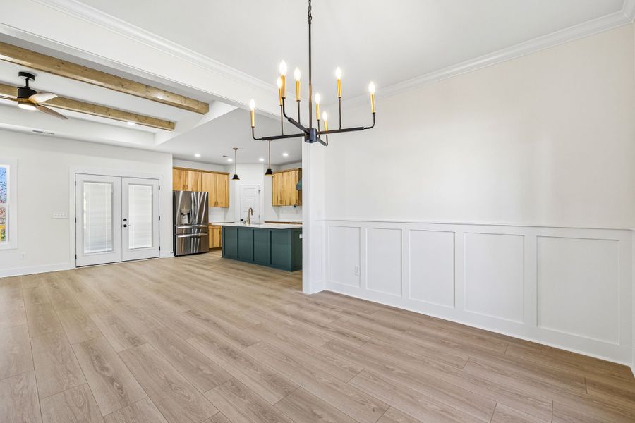 Representative unfurnished interior of a home built from the Belmont by Rockwood Homes in Wofford Estates, Clarksville (Image 9).
