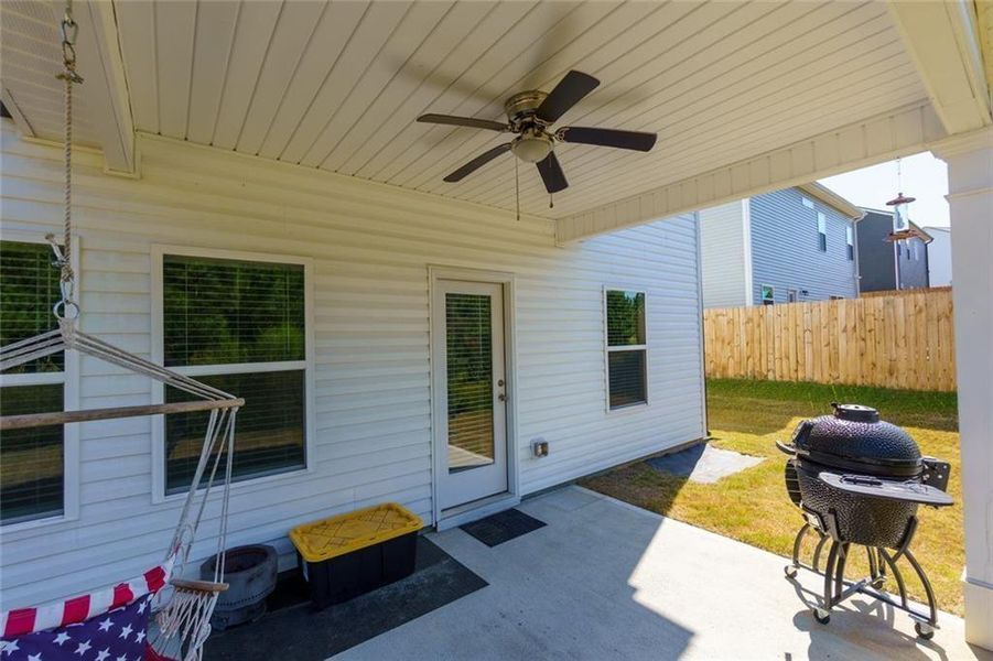 Exterior details and patio area of a home in Arrington, Adairsville (Image 29).