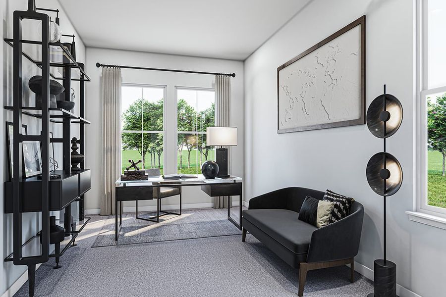 Furnished interior view inside a new home in Arbor Collection at Heritage, Dripping Springs (Image 11).