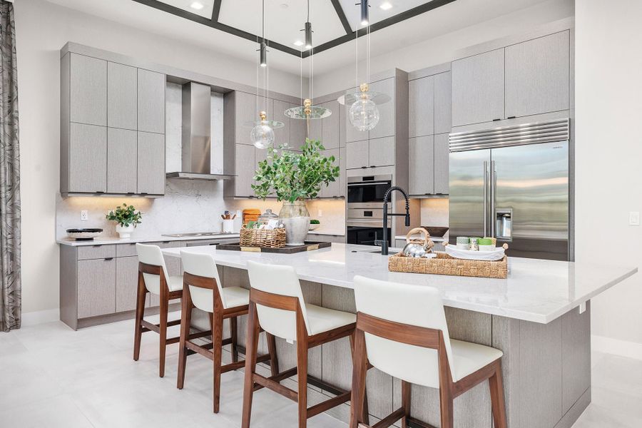 Representative furnished interior of a home built from the Solaris by GL Homes in Apex at Avenir, Palm Beach Gardens (Image 8).