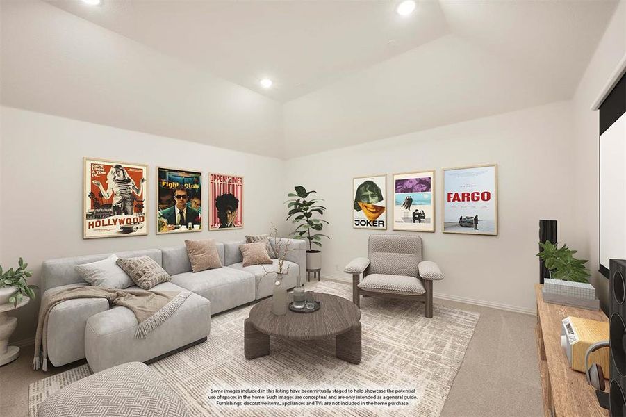 Furnished interior view inside a new home in Timberbrook, Justin (Image 12).