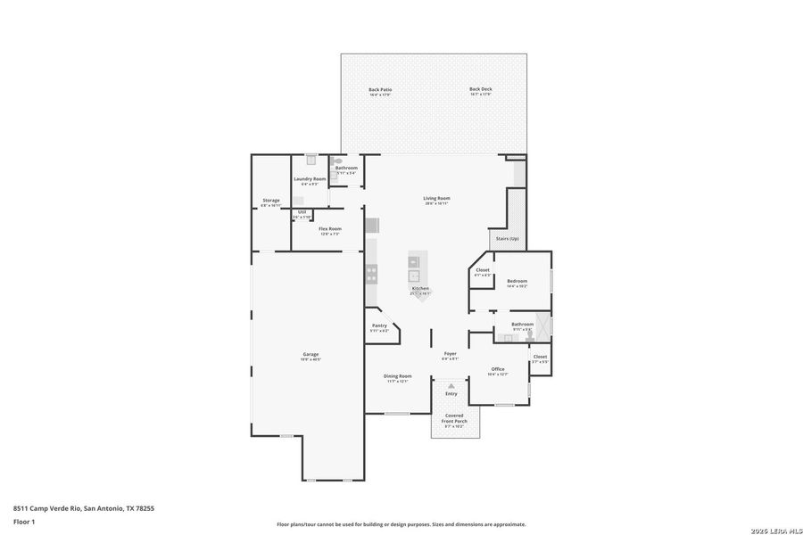 2D floor plan layout of this home in , San Antonio, TX (Image 6).