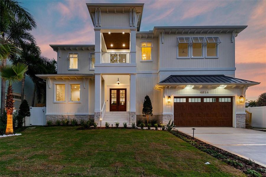 Front exterior of a new home in , Tampa, FL, highlighting curb appeal (Image 26).