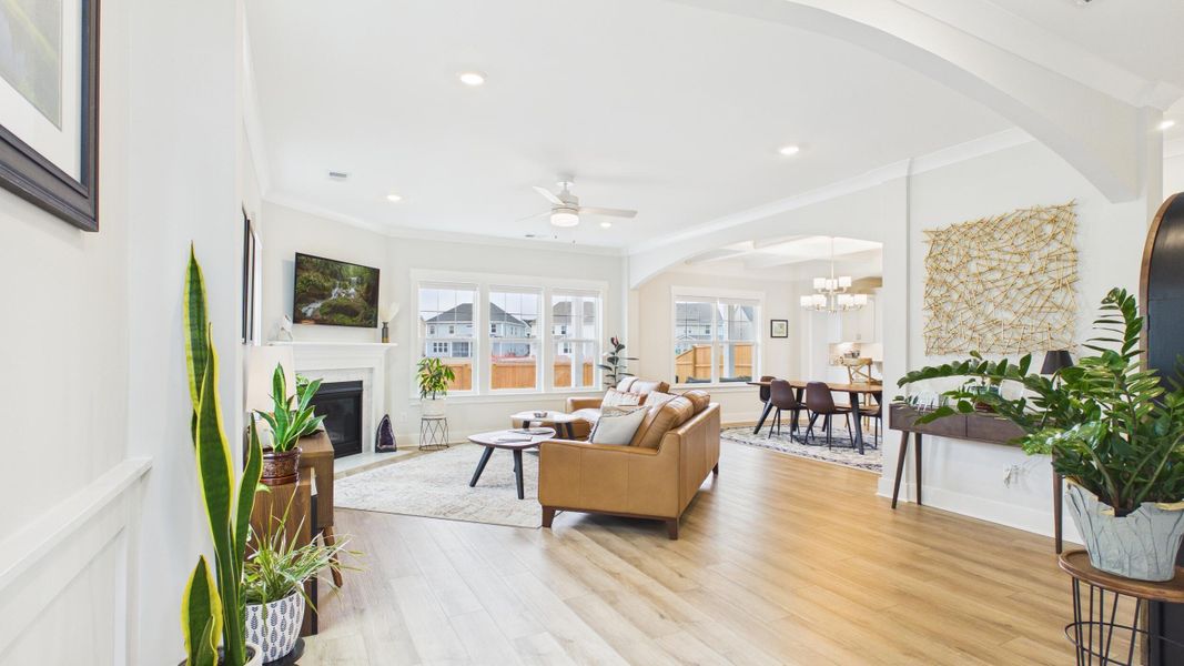 Furnished interior view inside a new home in Hewing Farms, Summerville (Image 7).