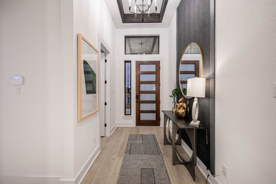 Furnished interior view inside a new home in Sweetwater, Austin (Image 23).