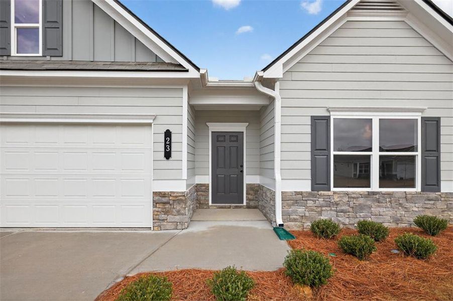 Exterior details and patio area of a home in Laurel Ridge, Rock Spring (Image 3).