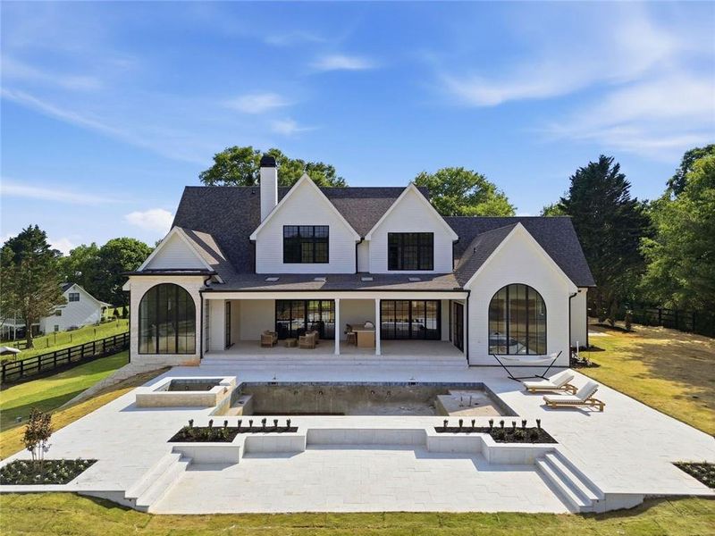 Front exterior of a new home in , Canton, GA, highlighting curb appeal (Image 31).