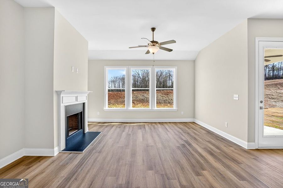 Spacious, unfurnished interior of a new home in Stone Brooke, Gray (Image 17).