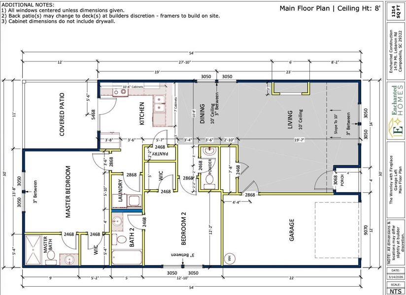 2D floor plan layout of this home in Cleveland Meadows, Spartanburg, SC (Image 2). 2D floor plan layout of this home in Cleveland Meadows, Spartanburg, SC (Image 2).