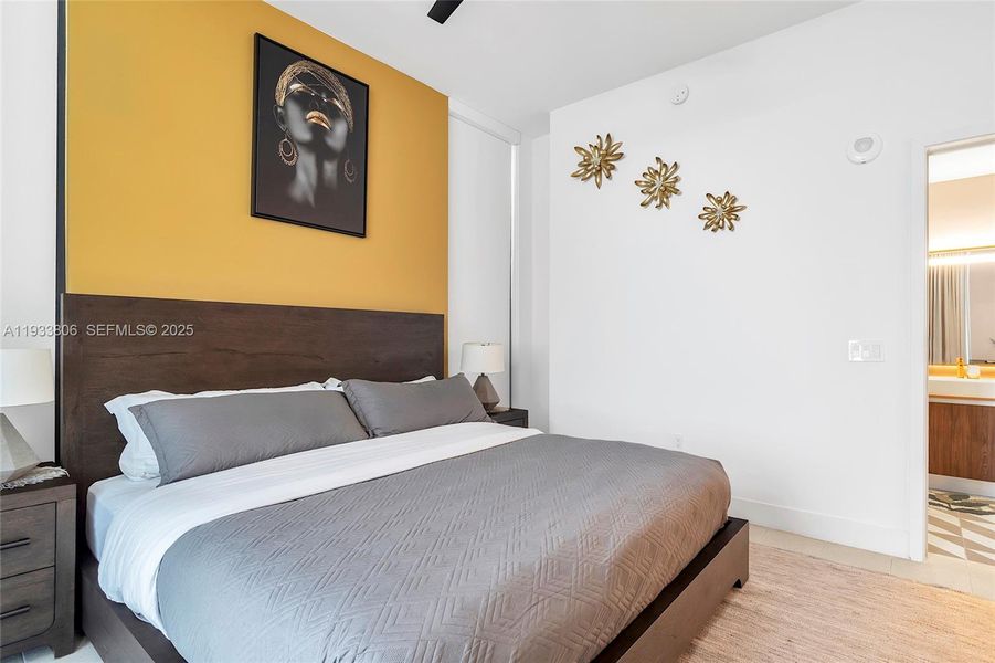 Furnished interior view inside a new home in , Miami (Image 34).