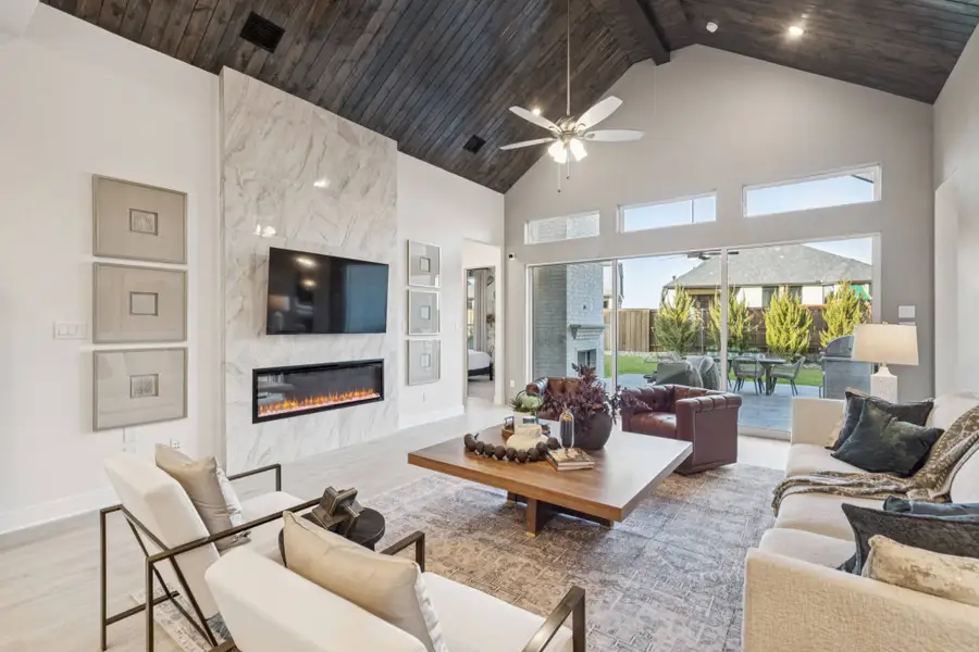 Furnished interior view inside a new home in Trinity Falls, McKinney (Image 4).